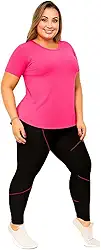 Conjunto Plus Size Feminino, Blusa Dry Fit e Calça Legging Esportiva, Tecido Elástico, para Academia e Ginástica
