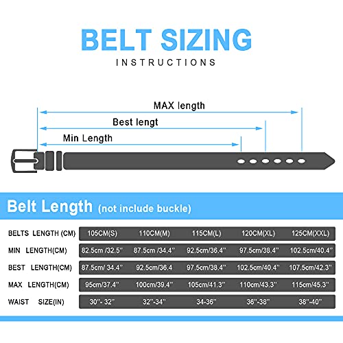 Rzting - Cintura da uomo, in vera pelle, per