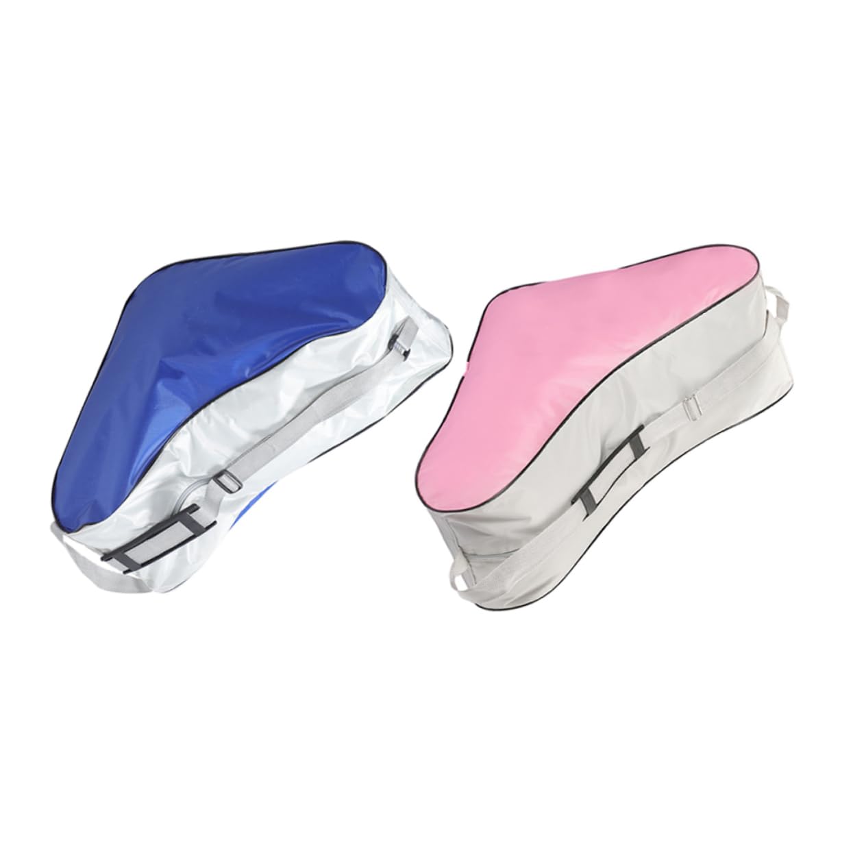 BESPORTBLE Borsa Pattini Triangolare 2 Pezzi in Stoffa per Bambine | Tracolla Integrata, Formato Leggero e Portatile, Adatta a Roller Skates e Figure Skating