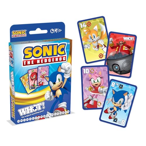 Winning Moves Waddingtons Number 1 Sonic The Hedgehog WHOT! Travel Card Game, Play with Knuckles,...