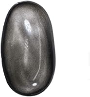 Vista 7 de StoneStory Piedra de preocupación de bolsillo de obsidiana plateada para equilibrio de energía de Reiki, 1 pieza (obsidiana plateada)