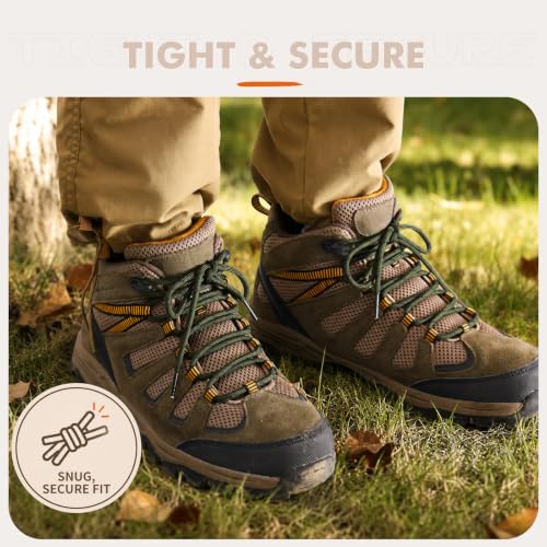 Image of Stepace 2 Pairs Round Heavy Duty Boot Laces for Hiking and Work Boots