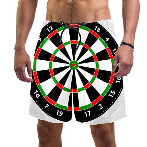 Maillots de bain pour hommes short de plage à séchage rapide cible fléchettes