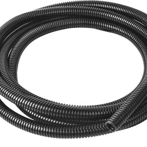 1/4 Inch Wire Loom Split Tubing - 50 ft Cord Protector Electric Wires Covers, Automotive Wire Flexible Conduit, Plastic Wire Cover by ALLWIN - Used condition - US$10.98