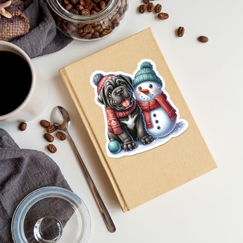 Image of Cane Corso Dog Sticker 8 Pcs (Large Size) Vinyl Stickers Laptop Waterproof Decal for Car Bumper Water Bottle Notebook Phone Window Funny Party Birthday Decorations - Size 4 Inches