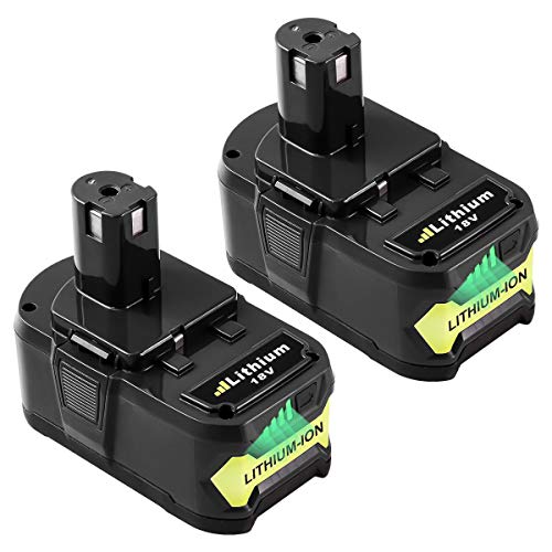 2Pièces Topbatt 18V 5.0Ah Remplacement pour Ryobi Batterie ONE+ P108 RB18L25 RB18L13 RB18L50 RB18L40 P102 P103 P104 P105 P106 P107 Sans fil Perceuse Outils électroportatifs