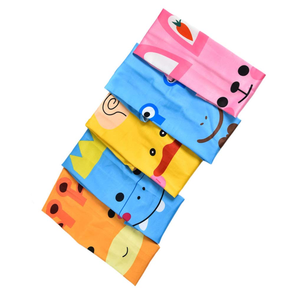 EXCEART 5 Pairs Kinder UV Schutz Arm Ärmeln Cartoon Gedruckt Kühlung Arm Strümpfe Seide Abdeckung für Outdoor Sport Wandern Laufen Radfahren Gemischt Muster