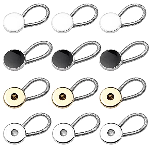 inodiref 12 Stück Kragenverlängerungen Metall Kragenknöpfe...