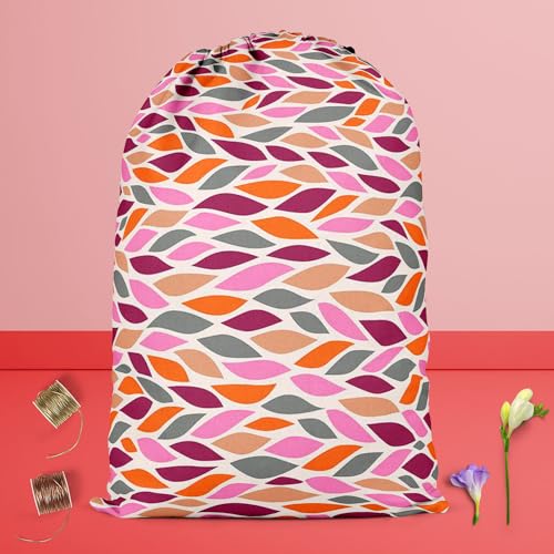 Image of ArtzFolio Autumn Leaf D6 | Reusable Sack Bag | Bag for Gym, Storage, Vegetable & Travel