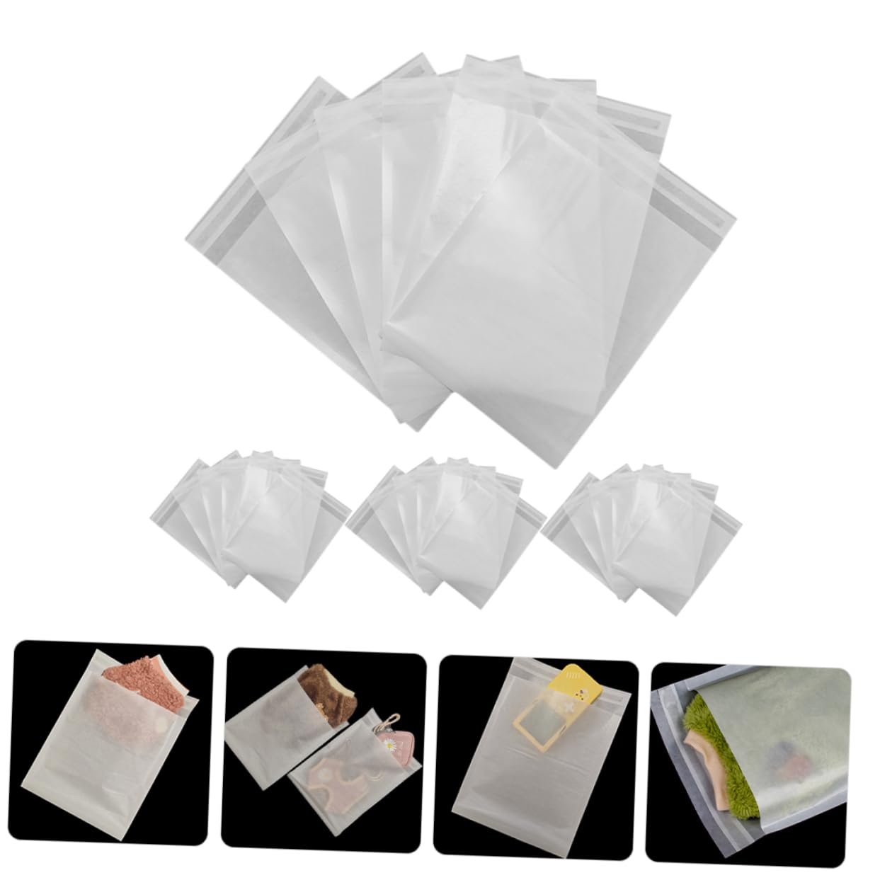 NUOBESTY 4 Ensembles Sacs D'Emballage Entièrement Cirés Bacs Filtres À Lait Sacs D'Emballage De Lait Maternel Passoire À Pâtes Passoire Fourre-Tout Semelles Pour 100 pièces * 4