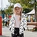Xuxugorta Boys Zip Up Hoodies Panda Print Teen Hooded Sweatshirts Fleece Jackets Kids Fall Fashion Outfits Winter Clothes