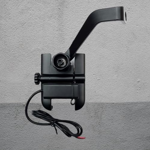 Image of Universal Bicycle Phone Mount Holder, Adjustable Handlebar Clamp, Black (C2 USB)