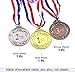 Swpeet 15PCS Metal Award Medals with Neck Ribbon, Olympic Style Winner Medals Gold Silver Brone Medals 1st 2nd 3rd Place Medals for Sports, Competitions, Party