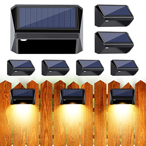 JOFIOS Solar Fence Lights, 8Modes Warm White, Cool White and RGB, Lights Outdoor Waterproof, Solar Power Deck Lights Perfect for Patio, Yard, Wall, Fence, Step. (6pack) JOFIOS Solar Fence Lights, 8Modes Warm White, Cool White and RGB, Lights Outdoor Waterproof, Solar Power Deck Lights Perfect for Patio, Yard, Wall, Fence, Step. (6pack)