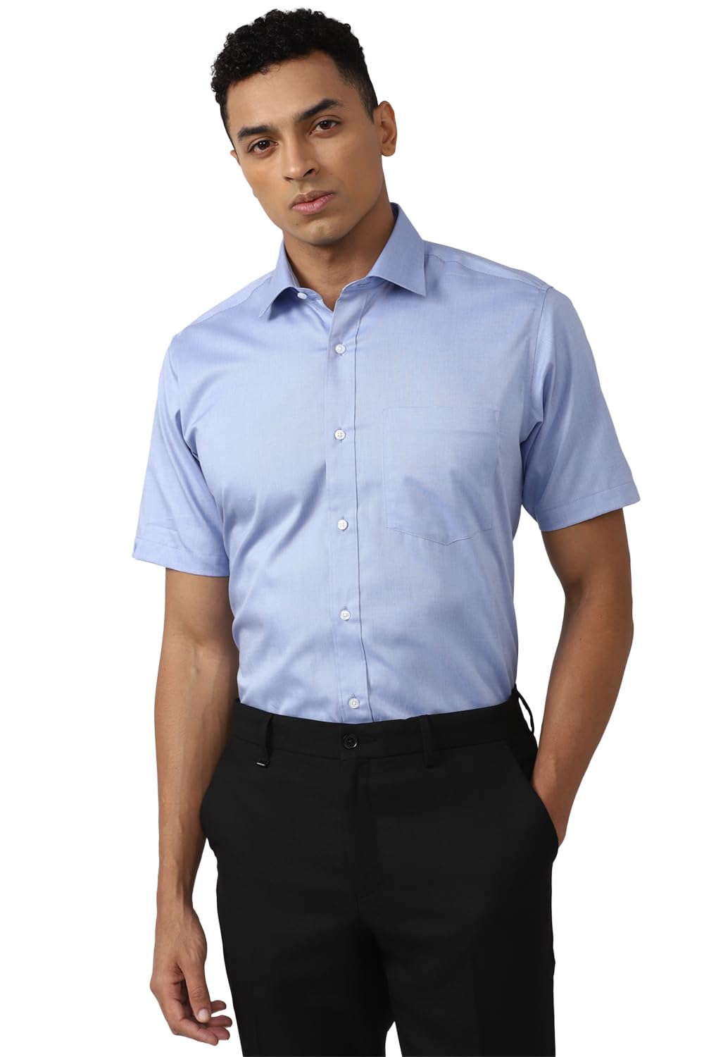 van heusen Men's Cotton Solid Regular Fit Shirt-picture-39