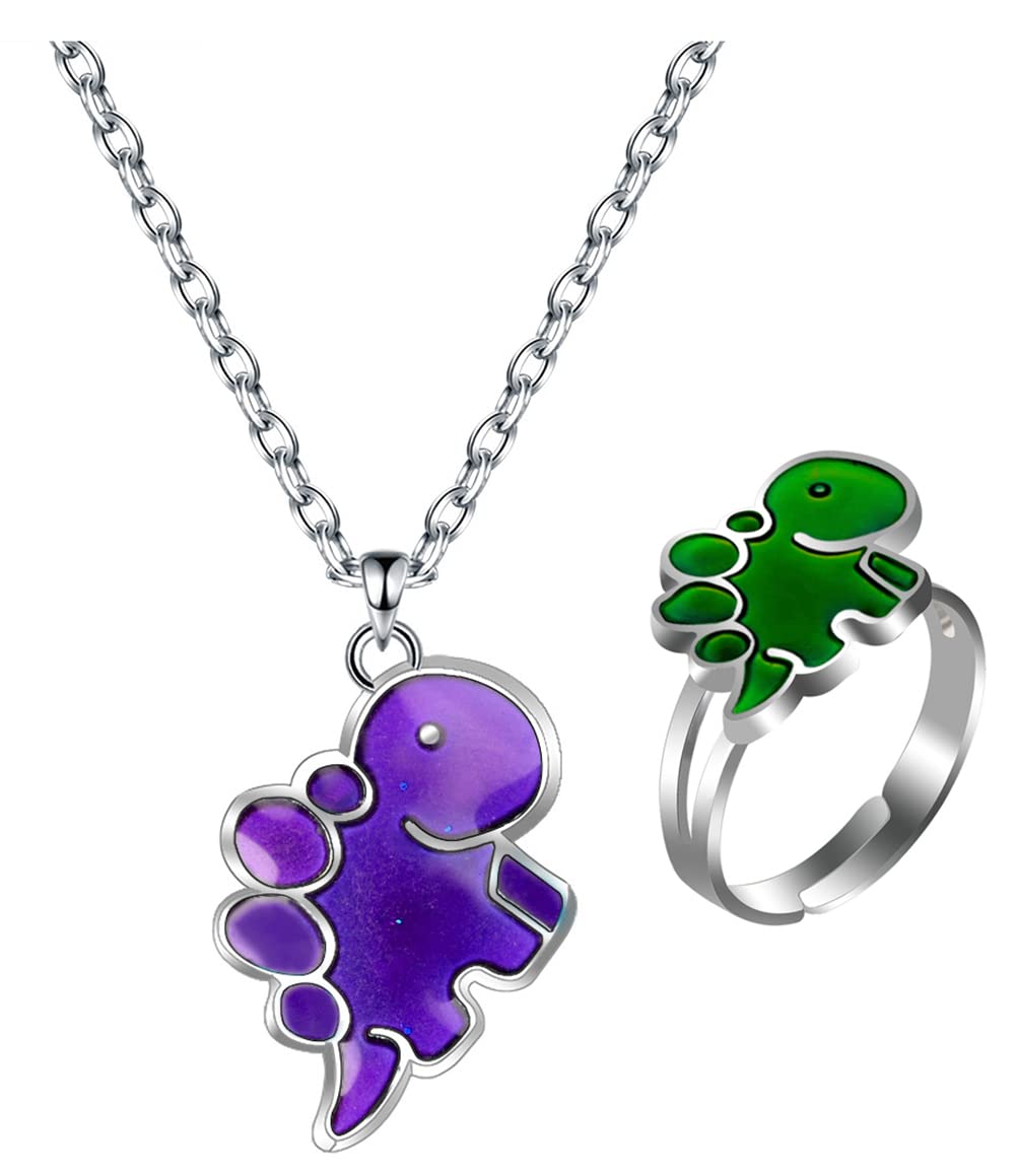 AcchmnMood Ring Love Heart Color Changing Emotional Feeling Adjustable Size Mood Rings 2pcs(Love Heart)