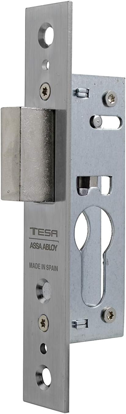 Tesa Assa Abloy 420115 Hz Lock Galvanised for Wooden Doors. Input 50. Without Cylinder Included. Iron Zinc Plated