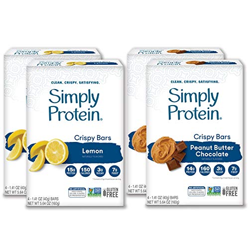 SimplyProtein Crispy + Baked Bar Variety Packs. Clean Gluten-Free Bars with Plant Based Protein. (16 - //coolthings.us