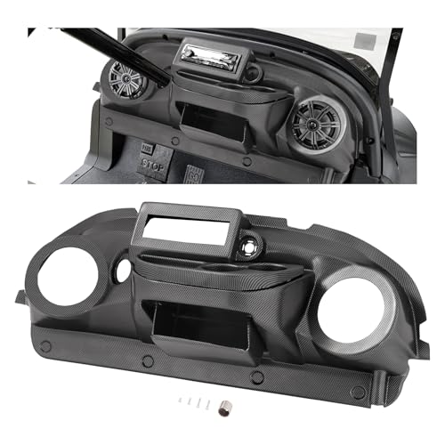WUTIST Dash Board Cover Compatible with Club Car Precedent Golf Cart Radio Dash ABS Carbon Fiber Color
