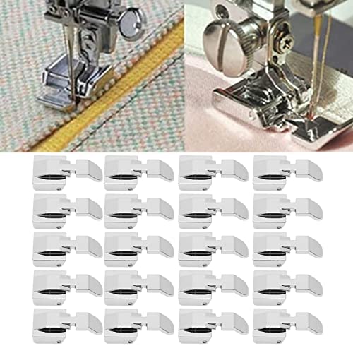 20 Pzas Pie Prensatela Cierre Invisible Acero Inoxidable miniatura 5