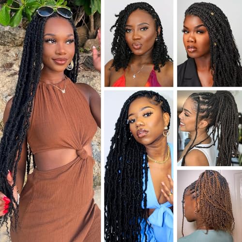 Afro Kinky Bulk Human Hair for Braiding – 20 Inch, Double Drawn, 35g/Strand, Natural Black – Kinky Curly Braiding Hair for Locs, Twists, Loc Repair, Dreadlock Extensions (Natural Black, 20 Inch) - Image 6