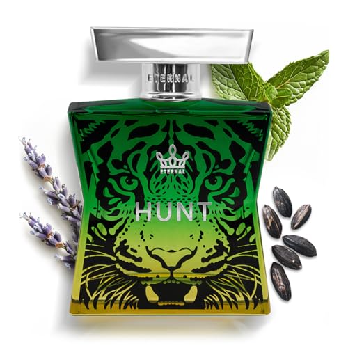 Eternal Fragrance Eternal Hunt EDP Inspired by JPG.aultier's Le Male Elixir, 3.4 oz (100ml) Long-lasting, Vegan, Clean Ingredients, Cologne Spray, 2000 sprays per bottle