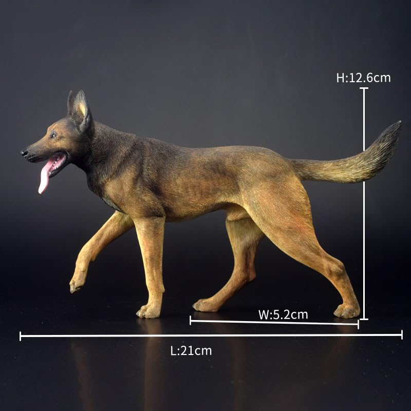Chien Figurine Malinois AMITD en polyrésine durable avec détails intriqués - 4
