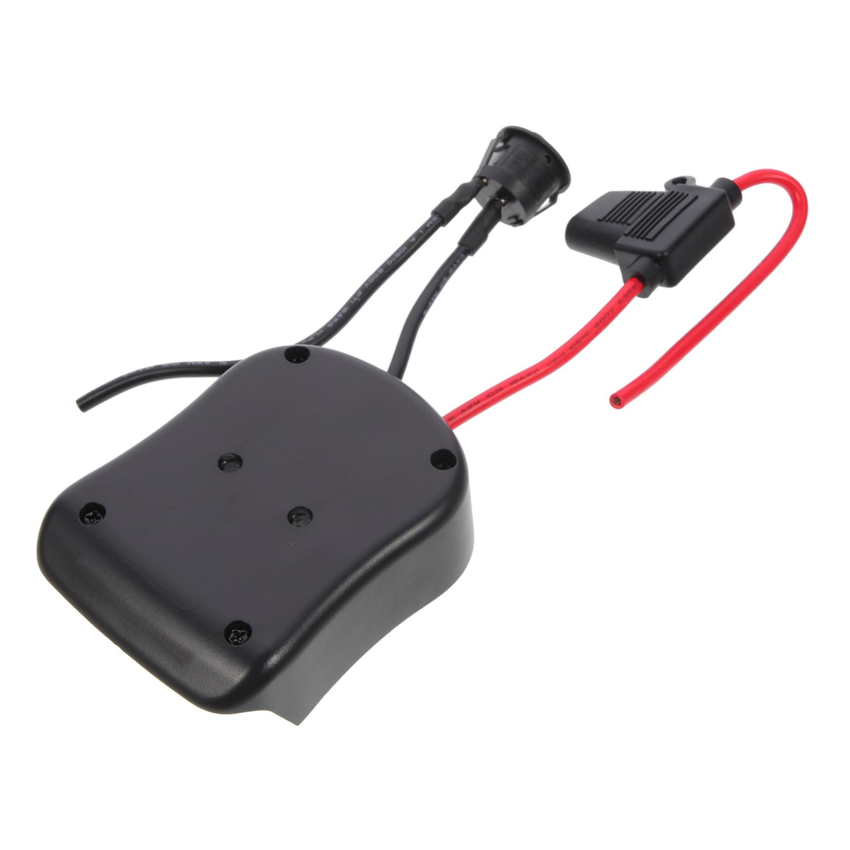 SHINEOFI 3 Piezas Adaptador de batería de 18V camión convertidor de batería Fuerza para Voltaje Adaptador de Corriente de Fuente de alimentación Abdominales Negro