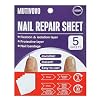 Nail Repair Sheet works for Fixation & isolation layer for Broken Nails, Protective layer for Acrylic, Nail bandage for Nail Recovery, Invisible Instant and Easy to use 5 pcs