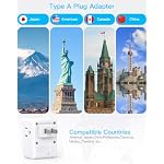 2 Pack US to Japan Plug Adapter, 2 Prong to 3 Prong Outlet Adapter - Image 2