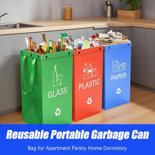 Cubo de basura portátil hermético y papelera compacta para baño 3
