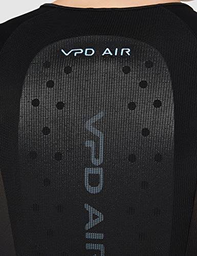 POC, VPD Air+ Tee with Back Protector, Mountain Biking Armor for Men and Women, Uranium Black, L