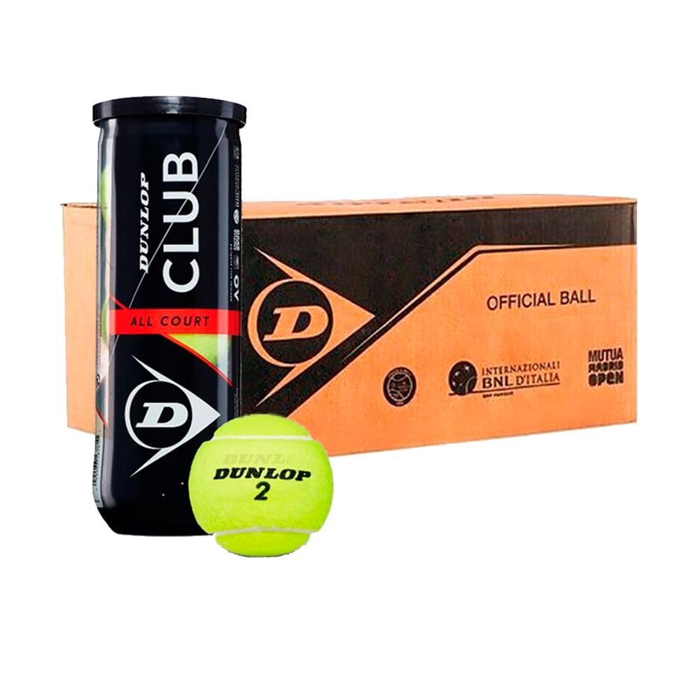 24 Botes Pelotas Tenis Club All Court Dunlop, 72 Pelotas