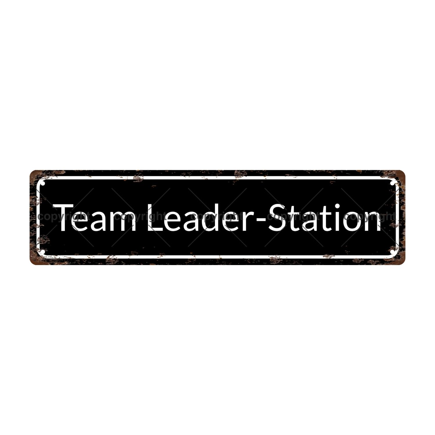Business Professional Team Leader Station Metal Tin Sign - Team Leader Themed Wall Decor for Office, Home, and Business Space, Ideal for Strategic Vibe and Leadership Pride Accent, 4×16 INCH