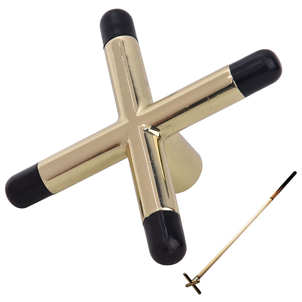 VGEBY Testa del Ponte da Biliardo, Accessorio per Stecca da Biliardo con Placcatura in Metallo e Rame, Design Durevole Maggiore stabilità, Perfetta per i Giocatori di
