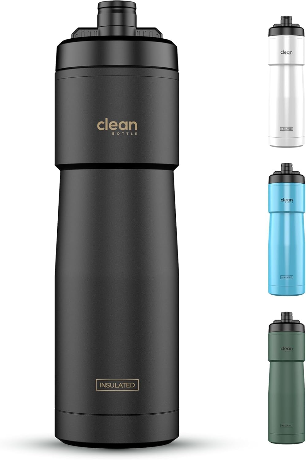 Bike Water Bottles Insulated Bike Water Bottle Pack of 6 Easy Clean Nozzle Easy Squeeze Cycling Mountain Fitness