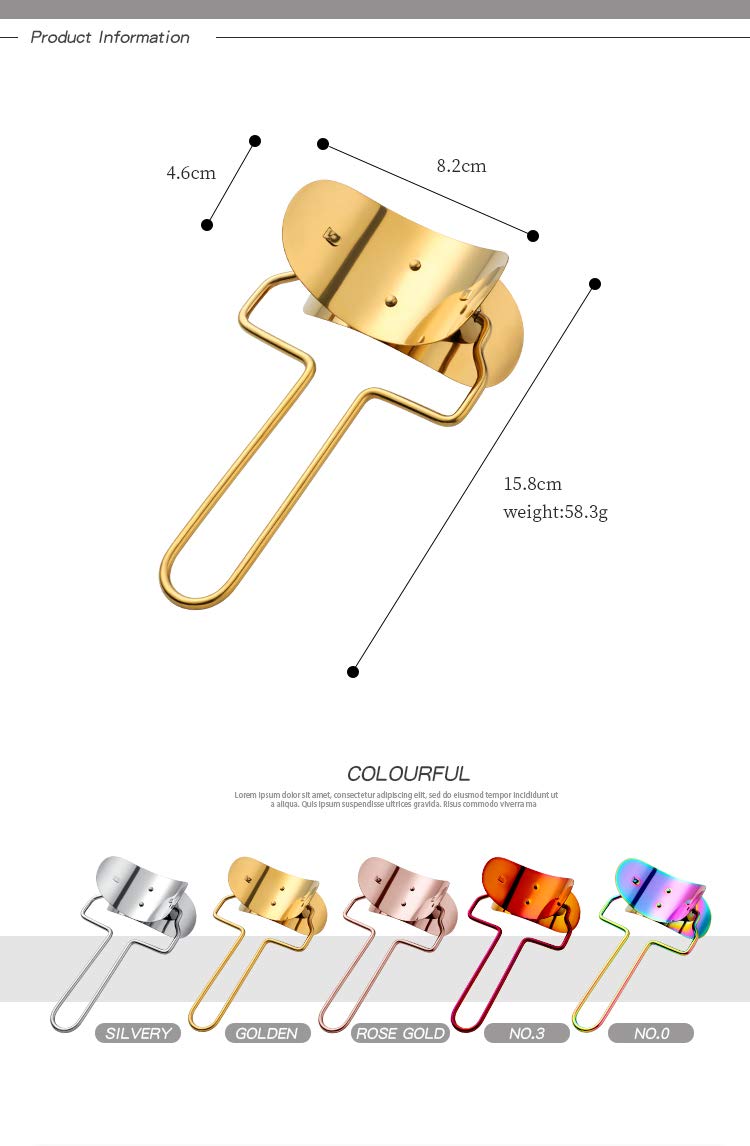 Buyer Star Rodillo de rodadura de arco iris de 40 cm profesional, para fondant, albóndigas, galletas, masa de pizza, pasta, corteza de tartas, pastelería, rodillo de metal francés (dorado)