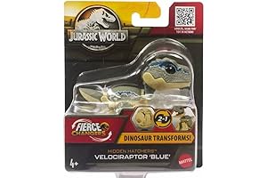 Jurassic World Fierce Changers: Baby Velociraptor Blue