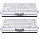 2 HEPA Airclean Plus 50 Filters für Miele Complete C3 Powerline, S8340 Staubsaugerfilter - Air Clean SF-HA 50 für Complete C2 C3 Compact C1 C2 - 2 Pack Staubsauger Ersatzteile Zubehör von KEEPOW