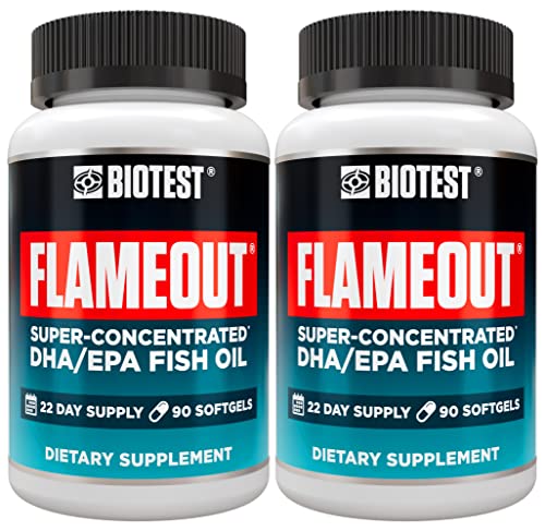 Flameout® Omega-3 Fish Oil, 2 Pack (180 Softgels)
