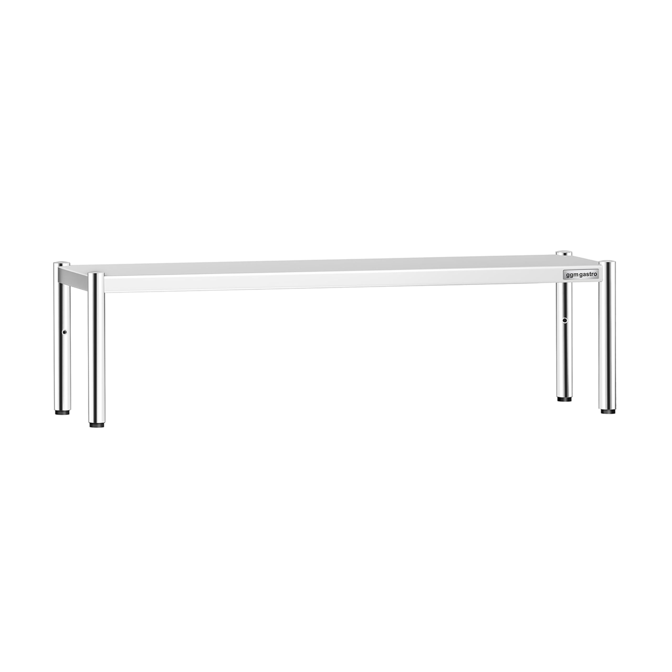 GGM Gastro | AB1K184 | Aufsatzbord Edelstahl - 1 Etage - 1800x370mm - höhenverstellbar