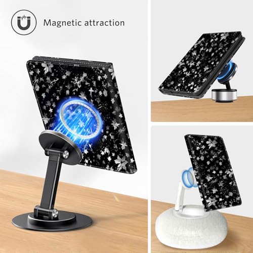 Image of CoBak Stand Case for 7 inch Kindle Paperwhite 12th Gen 2024 and Kindle Colorsoft with Hand Strap - Compatible with iPhone MagSafe, for Samsung /Belkin /Anker Wireless Charging Pads, Durable, Auto Sleep Wake