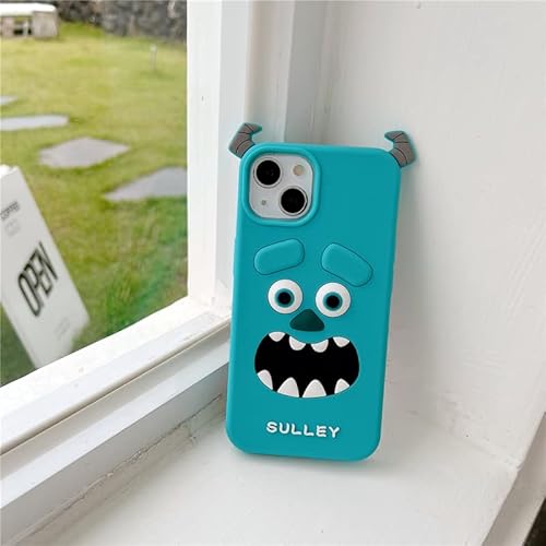 Ultra Thick Soft Silicone Case For Apple Iphone 11 Iphone11 6.1 Monsters University Mu Blue Sulley Pixar Disney Disneyland 3D Cartoon Anime Disney Disneyland Cute Lovely Adorable Kids Girls #TOP5