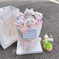 Amazon.co.jp: [SDCADQ]ぬいぐるみ 花束 造花 ハチワレ うさぎ ウサギ