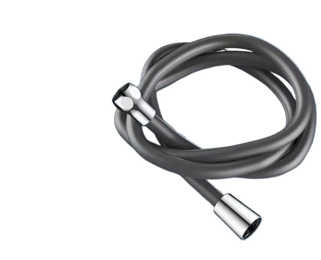 Hlavortexa Grey-A 1.5/2M Bathroom Silicone Shower Tube Bend Arbitrarily Hose Explosion Proof Anti-Winding Faucet Accessories(,1.5M)