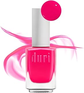 duri 155N Voodoo - Neon Hot Pink Nail Polish, Matte Finish, Quick Drying, 0.45 Fl Oz
