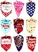 My Themba Dog Bandanas - 9pcs Dog Bandanna Pack for Birthdays and Holidays - Triangle Scarfs Bibs 27inch Bibs for Small Medium Large Pets - Customized Fashion Accessories for Puppies, Cats