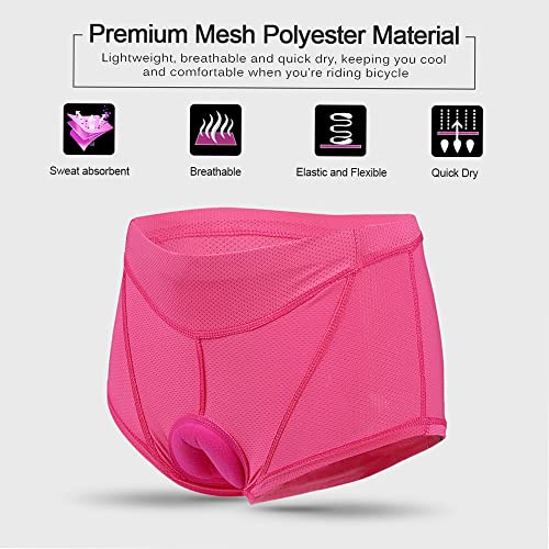 Dabey 2 peças calcinha feminina ciclismo calcinha gel 3D acolchoada bicicleta calcinha calcinha,calç