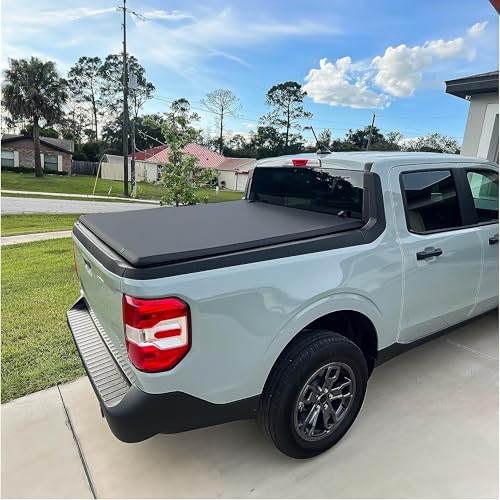 image for AUTOSAVER88 Soft Tri-fold Truck Bed Tonneau Cover Fit for Toyota Tacom