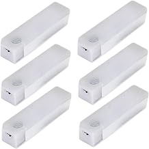 6PCS Magnetic Rechargeable LED Lights 4 Inch Dimmable Motion Sensor Light Indoor for Closet Under Cabinet Kitchen Counter Warm White